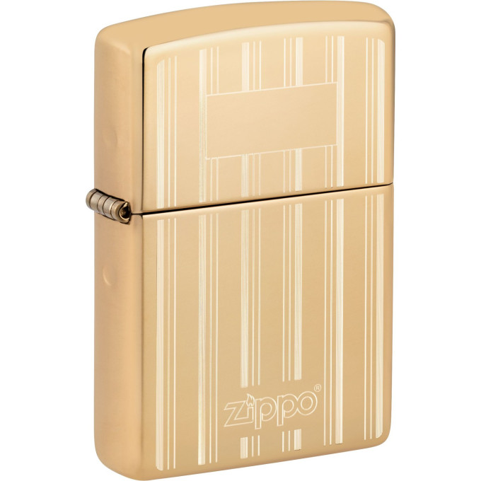 Зажигалка ZIPPO CLASSIC 46011 — золотая бензиновая зажигалка-свеча
