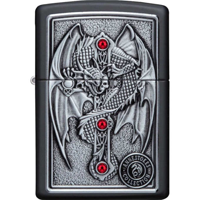 ZIPPO WINGED DRAGON CROSS 49755
