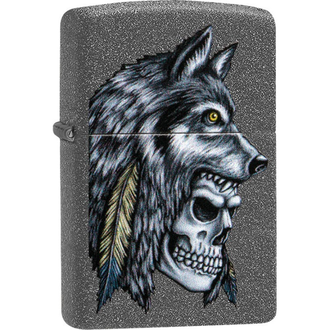 ZIPPO WOLF SKULL 29863