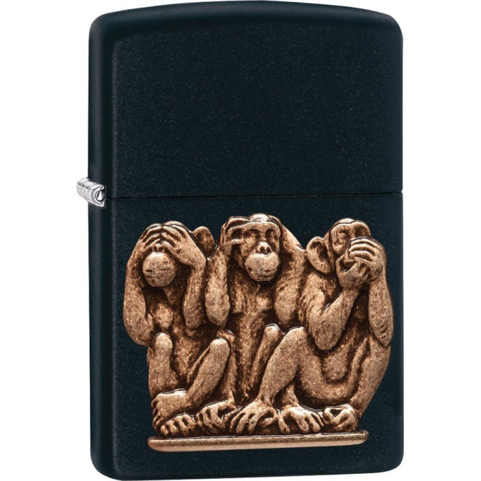 Zippo Classic 29409 — матовая зажигалка с цветным декором
